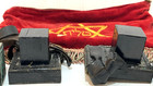 Vtg Hebrew Tefillin Set   Stitched Red Velvet Bag Jewish Israel Judaism Judaica