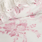 Potterybarn Loveshackfancy Damask Ruffle Duvet Cover Pink F q   2 Standard Shams