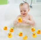 Bath Duck Toys 12 Pcs Yellow Rubber Ducks Squeak   Float Ducky Small 