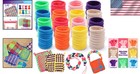 Colorful Nylon Loom Refill Loops Kit     224 Pieces For Creative Weaving Projects