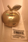 Vintage Solid Brass Apple Bell Made In India Paper Weight Teacher Gift New Tags