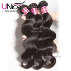 Unice Indian Body Wave Bundles Human Hair Weaves Virgin Hair Extensions Wefts Us