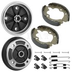 2set Front Brake Drums   Shoes Kit For Kawasaki Mule 2510 Kaf620a 4x4 1993-2000