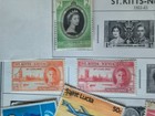 Various British Islands Pre 1976 Foreign Postage Stamps 34 Stamps St Kitts Lucia