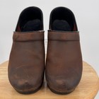 Dansko Professional Clog Shoes Womens Size 7 5 Brown Leather Slip Resistant