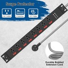 Rack Mount Power Strips 8 Outlet Strips Surge Protector With Individual Switc   