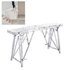 55 x10  Portable Scaffolding Platform  Folding Steel Step Ladder Adjustable Heig