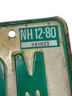 Original  bottom  1980 License Plate Vanity Vintage