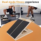 Slant Board For Calf Stretching  Adjustable Wooden Incline Board With Antisli   