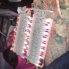 100 Ct Count  Christmas Light Lights Set Brown Wire Cord Primitive Craft