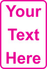 New Personalized Aluminum Metal Sign Customized With Custom Text 12  X 8  Size