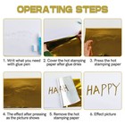 Toner Reactive Foil Paper Hot Stamping Foil Gold Foil By Laser Printer Laminator