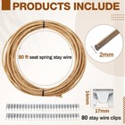 Upholstery Stay Wire For Sofa Furniture Springs 40ft Paper Wrapped Wire 12 Ga   
