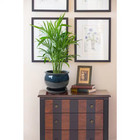 9 In  Dia Blue Solid Studio Ceramic Planter