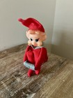Vintage Pixie Elf Knee Hugger Shelf Sitter Christmas Ornament 4 5      japan