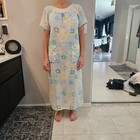 Super Cute Vintage Hippie Floral Dress With Pockets  Fits Like Small Medium Boho