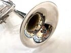F Besson Trumpet Meha Silver Finish Used With Hard Case