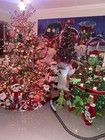 Cartoon Christmas Village Photography Backdrop  7x5 Ft Vinyl Studio Background