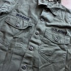 Vintage Vietnam Era Us Army Utility Shirt Cotton Og 107 Sateen Mens 15 5x33 60s