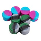 3ml Silicone Jar Box Non Stick Round Container Mixed Colors