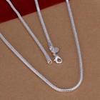 16  - 24  Mens Womens 925 Sterling Silver 3mm Wide Snake Chain Necklace  n230