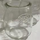 Vintage Spega French Yogurt Jars Lot Of 5 Terrarium Jar Serving Jar Candle Jar