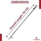 Hand-forged Heavy Duty Fire Poker Iron Fireplace Tool For Wood Stove   Fire Pits