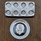 1 4 Oz  999 Silver Lego Build Block Monarch Precious Metals   1 10 Guinea Spade