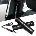 Car M 3 Color Performance Letters Seat Belt Cover Carbon Fiber Texture Car