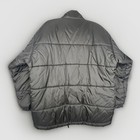 Vintage Netscape Jacket Black Puffer Full Zip Silver Lining Rare Size M 90   s Y2k