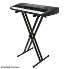Adjustable Music Keyboard Electric Piano X-stand Iron Dual Tube Standard Rack