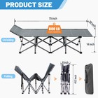 Folding Camping Cot Portable Military Outdoor Cots Hiking Sleeping Bed W bag mat