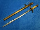 Rare Original Ww1 Vintage Turkish Ottoman Empire Navy Dagger Knife And Scabbard