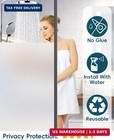Frosted Glass Window Privacy Film 17 5x78 74   Static Cling Bathroom Tint  Rem