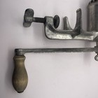 Vintage L f c   Universal Meat Grinder No 00 Hand Crank Table Mount Made In Usa