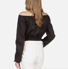 Michael Kors Women s Poplin Off-the-shoulder Top Size Large  140