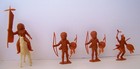 Lot From Vintage Marx Fort Apache Playset -indians Teepee Horse Totem Pole