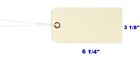 100 Pcs 6 1 4  X 3 1 8  Size 8 Manila Xl Large Pre-strung Price Tags With String