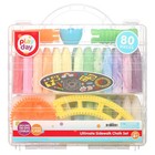 Play Day Ultimate Sidewalk Chalk Set washable anti-roll Design 80 Pieces