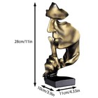Thinker Resin Statue Abstract Face Sculpture Home Office Desk Decor Figurine
