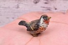 Amazing Antique Austrian Vienna Cold Painted Bronze Figure Of Goldfinch