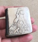 Antique Miniature Hallmarked Silver Book Of Prayer - Rare Style Cover  C1910