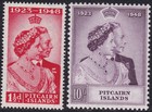 1949 Pitcairn Islands  Stanley Gibbons No  11 12 - Silver Wedding - Mnh  