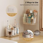 Mopms Toothbrush Holders For Bathrooms With 5 Slots Adjustable Dividers