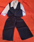 Toddler Boy 4 Piece Set   Suit   Shirt   Pants   Vest   Bowtie   New W o Tags