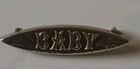 Charming Victorian Sterling Silver  Baby Brooch 1899 Fully Hallmarked 