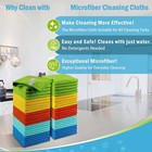 50 Pack Microfiber Cleaning Cloth No-scratch Rag Car Polishing Detailing Towel