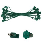 10 -100  Green Christmas Light Socket Stringer  12  Spacing  C7 e12  8a  Spt1