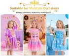 Princess Dress Up Costume Set For Girls Aged 3-6  Birthday   Christmas Gifts