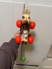 Fisher-price Little Snoopy Pull Toy Wooden Dog Red Wheels  693